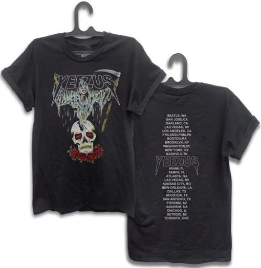 Yeezus Tour Reaper Skull T-shirt