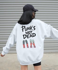 Punk's Not Dead Graphic Sweatshirt