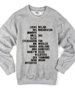 Stranger Things Cast Names Crewneck Sweatshirt