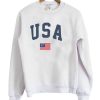 USA Flag Crewneck Sweatshirt