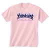 Pink Thrasher Blue Flame T-shirt