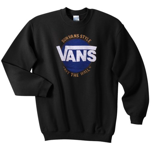 Sun Van Sytle Vans Off The Wall Sweatshirt