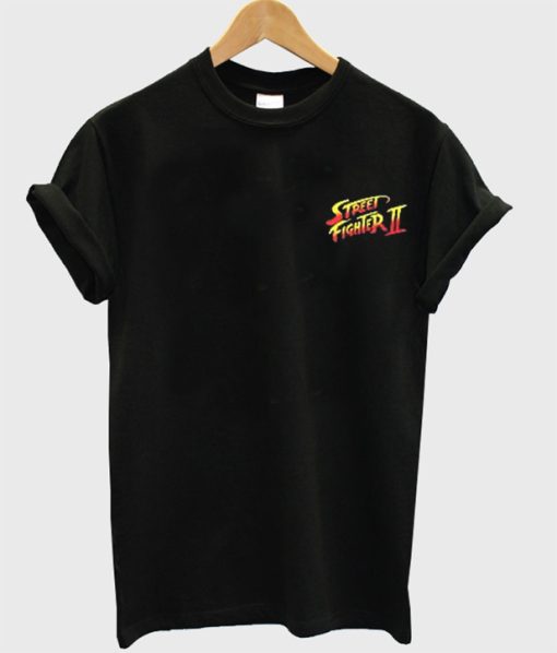 Street Fighter II Pocket Print T-Shirt