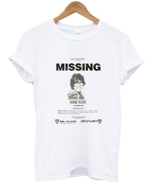 IT 2017 Movie Missing Richie Tozier Poster T-Shirt