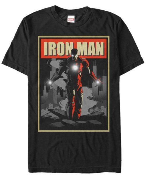 Iron Man Poster Short Sleeve T-Shirt