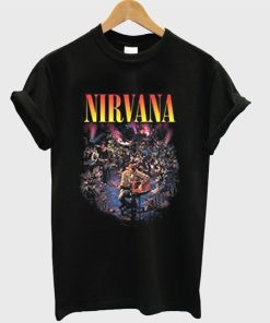 Nirvana Live Concert Photo Graphic Adult T-shirt