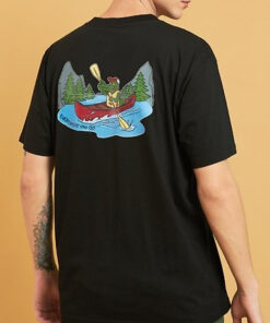 Crocodile Kayaking T-shirt BACK SD