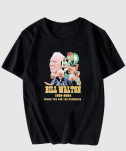 Funny Boston celtics bill walton 1952-2024 thank you For The Memory T Shirt SD