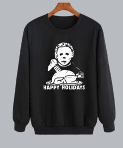 Michael Myers Happy Holidays Christmas Sweatshirt SD